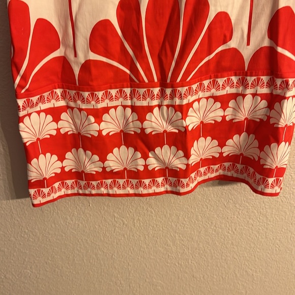 London Times flowered red and white sheets dress - Picture 2 of 4